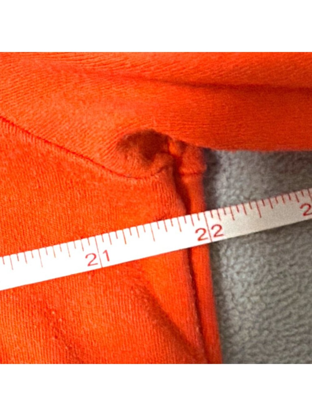 Orange Cotton T-Shirt Giraffe & Floral Appliqué Short Sleeves Beaded Neckline - Picture 6 of 7